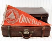 Vintage  Pennant Ohio State Univeristy / Vintage Sports Souvenir Pennant-On Sale