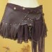 BURNING MAN...leather mini skirt belt/tutu with lace and stud detail....4 day EXPRESS 30 dollars