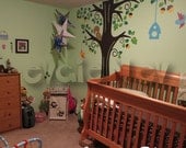 Kids Wall Decal  - Animals in the Wood - Nursery Kids Removable Wall Vinyl Decal -  PLFR010R
