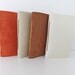 Set of Four Leather and Suede Leather Notebooks - Reclaimed Leather Journals - Instant Collection - Eco Friendly