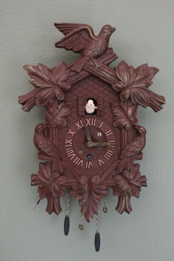 Lux Clock Small Cuckoo Clock Cuckoo Clock Miniature by JITTT