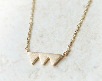 Triade gold triangle Necklace