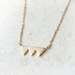 Triade gold triangle Necklace