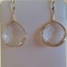 Clear Quartz Bezel Earrings