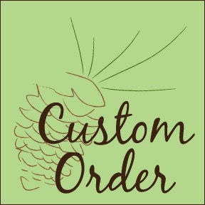 Custom order to Julie in Australia Natural Wood Hand Stamped or Hand Written Custom Design 20 pieces