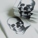 Skull Printed Cotton Hand Towel Napkins - Set of FOUR
