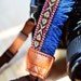 Blue Bohemian Camera Strap for DSLR / SLR Quick Release
