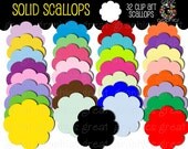 Digital Scallop Frame, Scallop Tag, Digital Clip Art, Label Clipart, Digital Clipart, Label Clip Art, Instant Download Il_170x135
