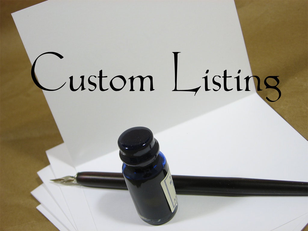 Custom Listing for JoannaF