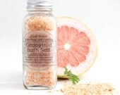 Uplifting Pink Grapefruit Himalayan Bath Salt 4 oz jar Detoxifying  / Spa Gift Bath Salt / Pink Salt  Detox Natural bath and beauty