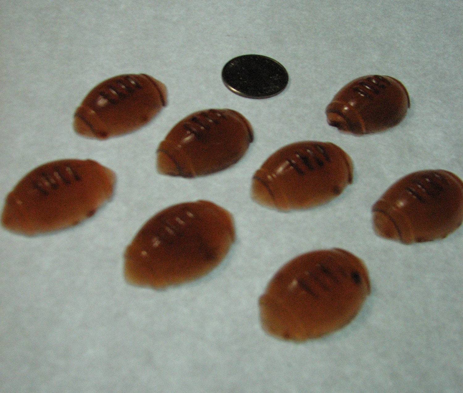 FUN FOOTBALL-Go Team- Transparent  Novelty Glycerin Soap- Great Stocking Stuffers