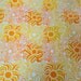 NEW ROLL of Mod ATOMIC Orange Yellow Geometric Floral Sun Vintage 1960s Shelf Liner Paper. Contact Paper