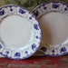 Pair Of English Cobalt Blue Salad Plates By Duchess Genevieve Pattern