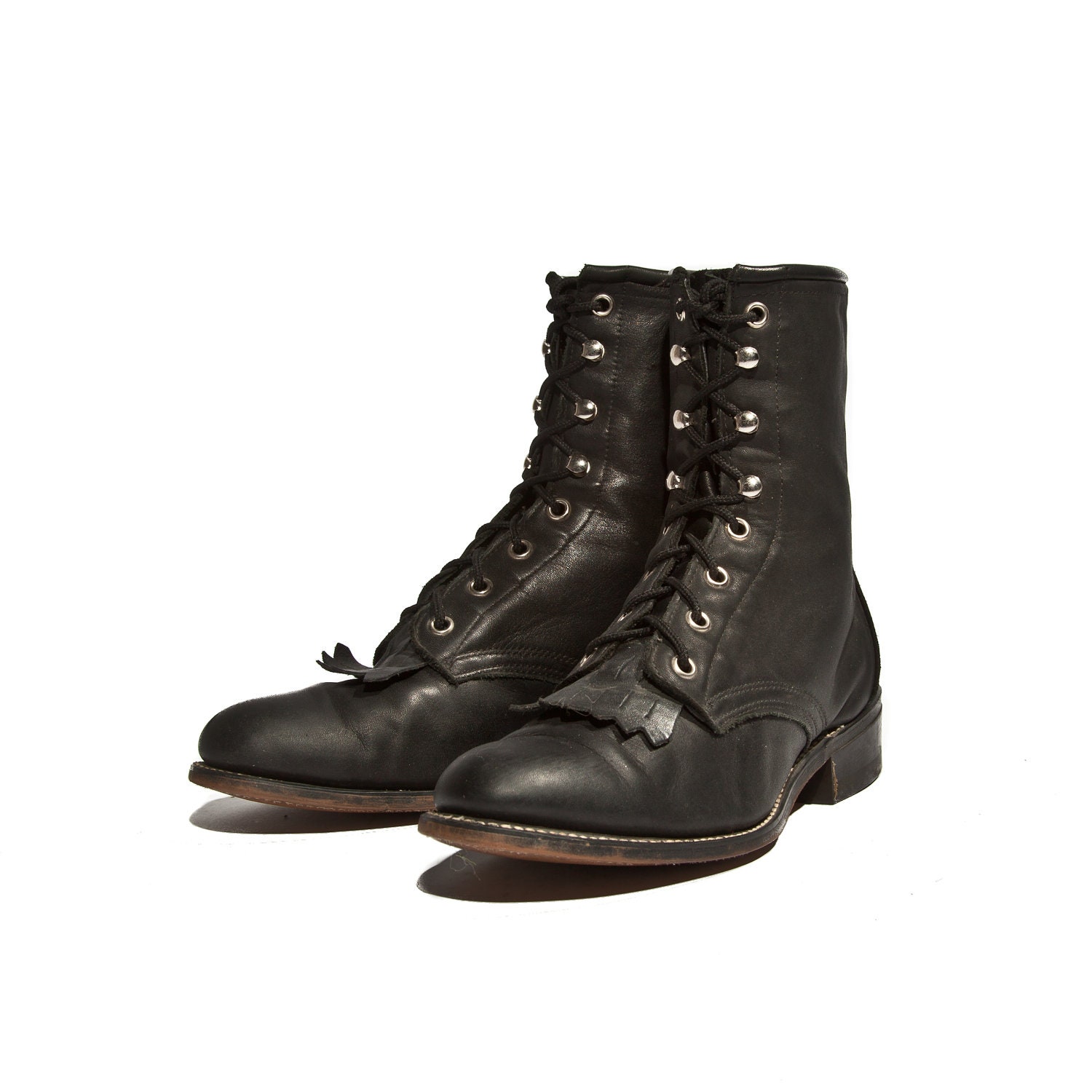 laredo lace up roper boots womens