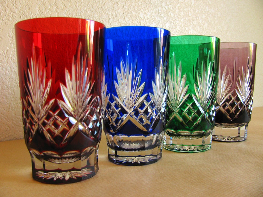 Ajka Hungary Crystal Caroline Pattern Cut to by vintagediaries