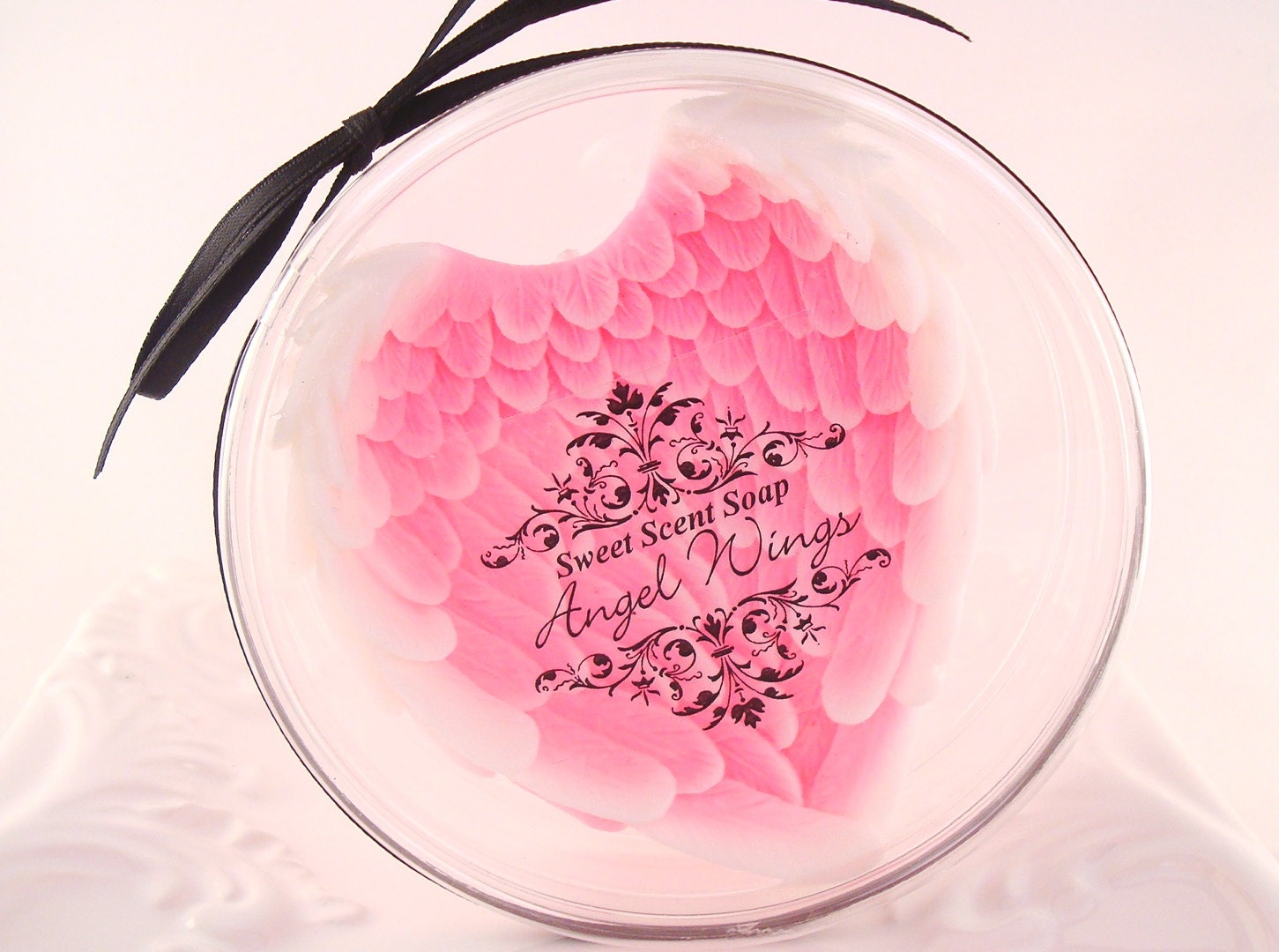 Pink Sugared Angel Wings - Natural Soap - pamperedmoments