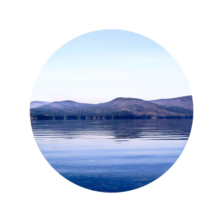 Lake photography Blue mountains Reflex Water Landscape photography 10x10"