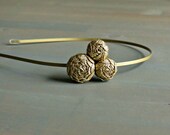 Gold Rosette Headband  for Women by ponyupdesigns