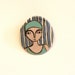 Swimmer - Ceramic Brooch