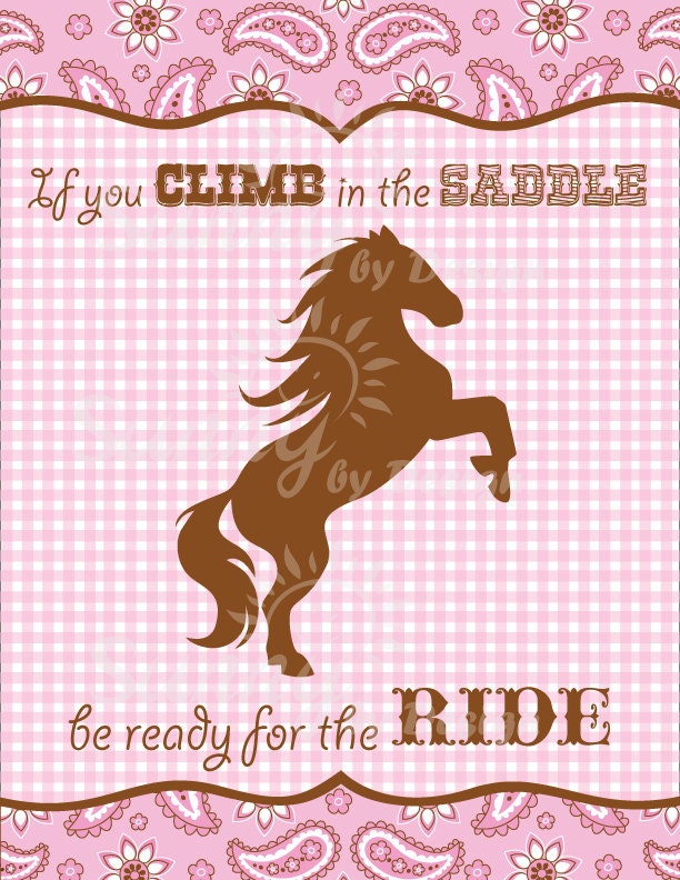 Cowgirl (Immediate download) printable 8.5 x11" welcome sign Il_570xn