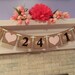 Wedding Date Bridal Shower Decorations Engagement Photo Prop Wedding Date Banner You Pick the Colors