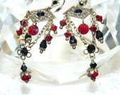 Swarovski Earrings Victorian Romantic Neoclassical Edwardian Dangle Earrings