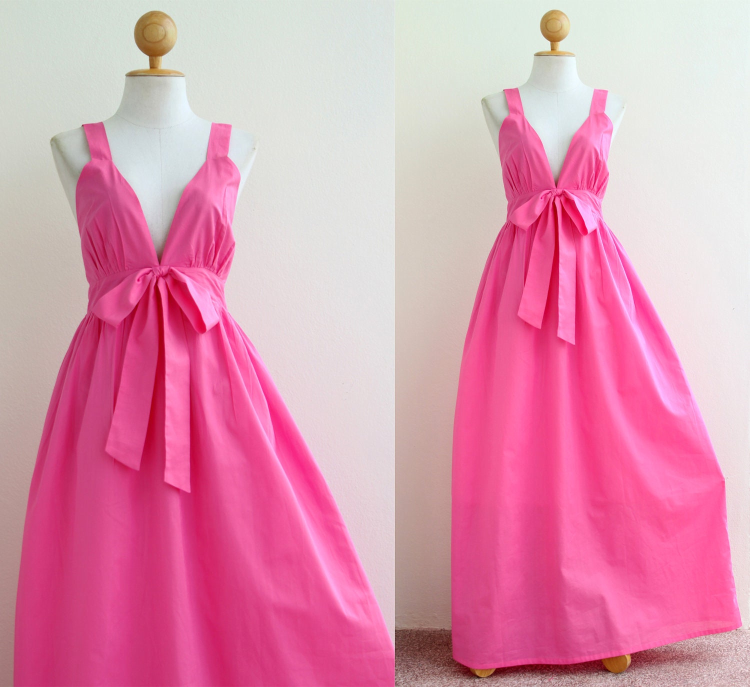 Pink  Maxi Cocktail Bridesmaid Summer Party Dress : Love Party Collection