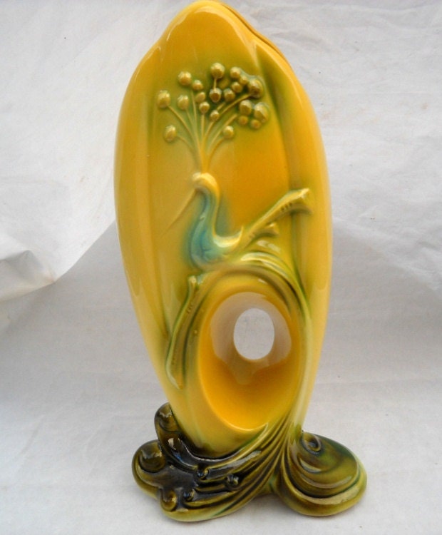 Hull Peacock Vase