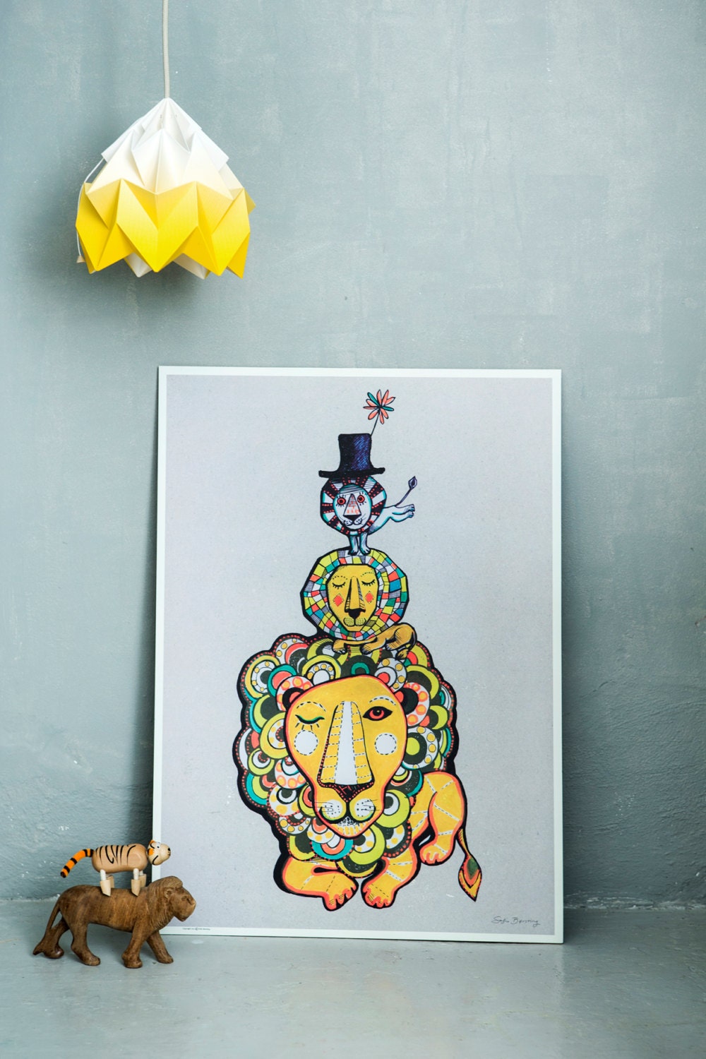 Lion Poster, 50x70cm
