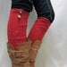 NEW RED Evergreen lace boot socks Simple and elegant -enchanting design at a great price /to choose - Catherine Cole Studio