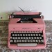 Pink Royal Quiet De Luxe Typewriter Vintage Pink Manual Typewriter