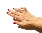 Evil Eye, Slave Bracelet, Delicate 14kt Gold Filled Chain, Bracelet Ring, Hand Jewelry, Evil Eye Jewelry, Check For Available Colors