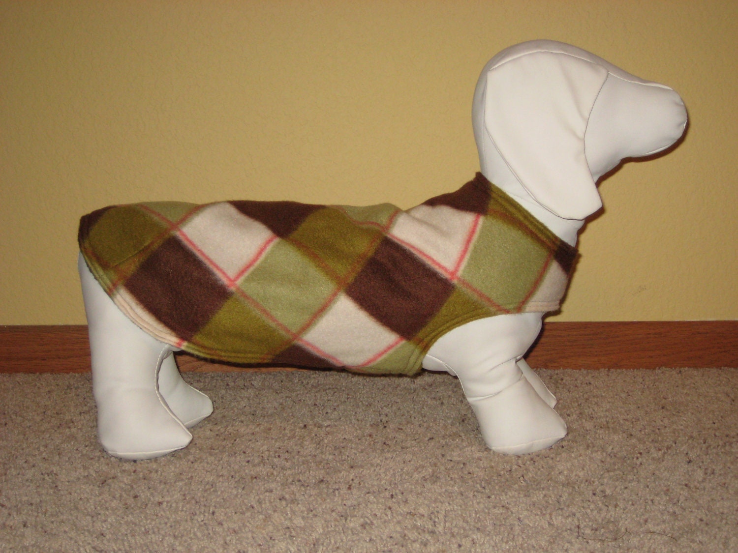 Wiener Dog Jacket
 TWEENIE SIZE Dachshund Wiener Dog Coat Jacket by wienerwraps