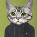 Vincent-8.5 x 11 -Matte Print - From Painting by Heather Mattoon