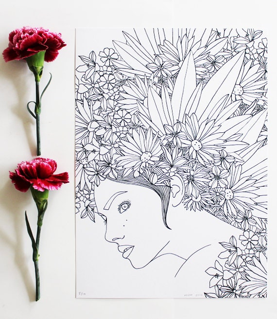 Calendula - A4 Print - Swedish flowers