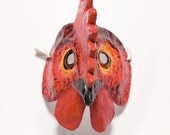 Paper mache cock mask