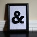 Needle Felted Ampersand in Rockwell