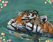 Yes, I Swim (Tiger) Print