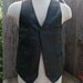 Slick Heavy Black Leather Western Cut Biker Vest by ICS