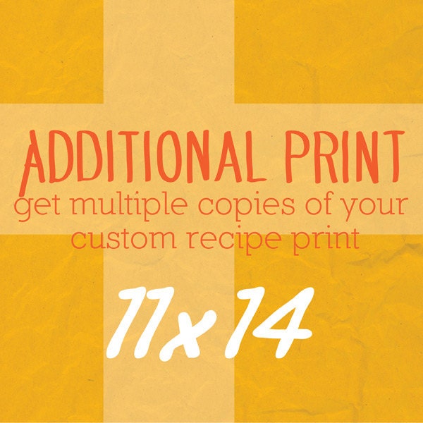 Additional 11x14 Prints Custom Orders Only