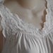 Vintage nightgown pink Shadowline lace bodice M L