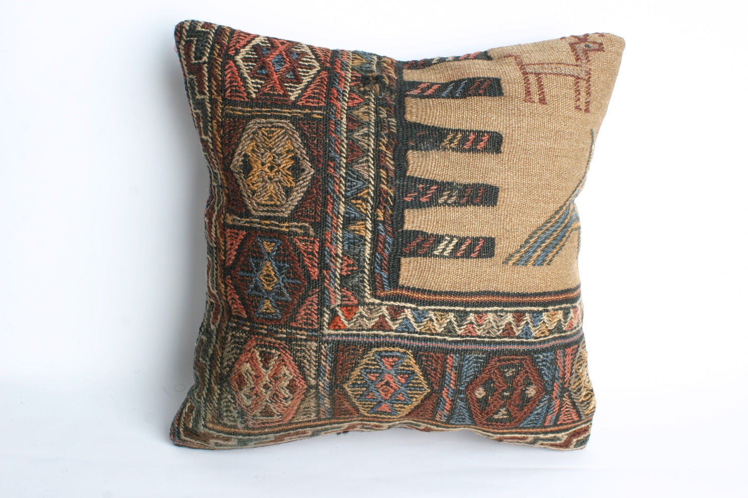 Yuner/Turks Handmade Kilim  Pillow Case,High Quality  Decorative Pillow  16x16