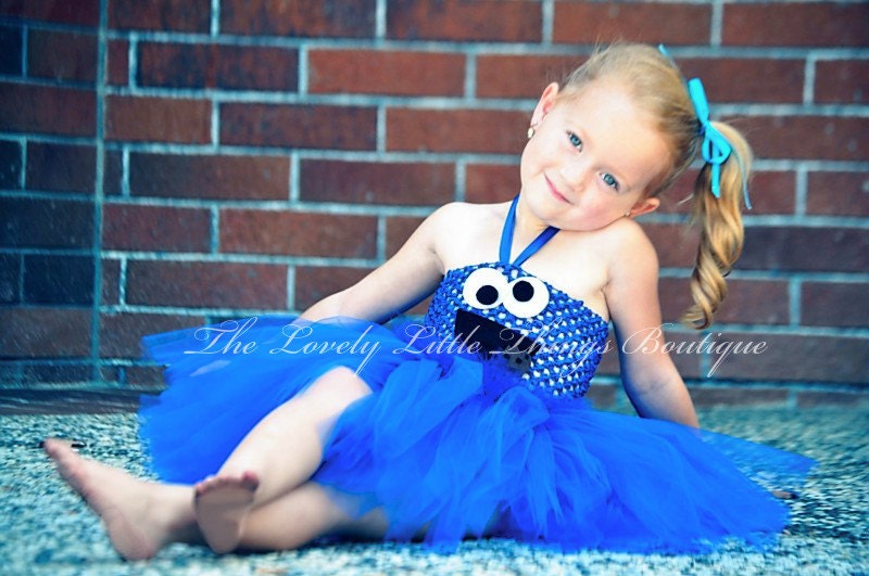 Cookie Monster Tutu Dress