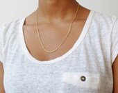 Gold bar gold necklace chain