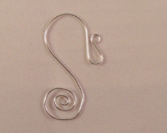 christmas ornament hooks silver wire wrapped set by ornemental christmas ornament hooks silver wire wrapped set by ornemental