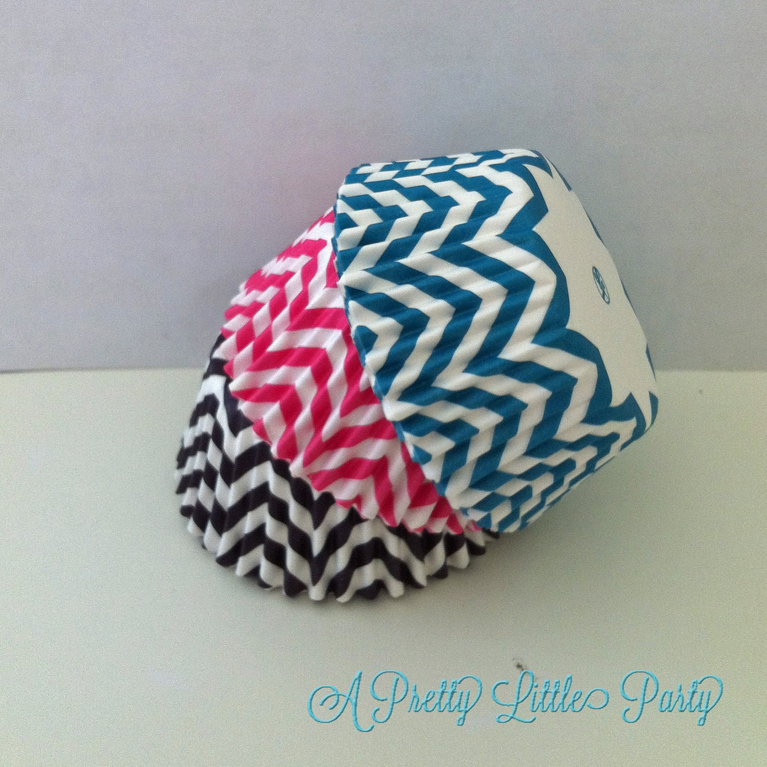 50 Standard Chevron Cupcake Liners - Chevron - Party Supplies Il_570xn