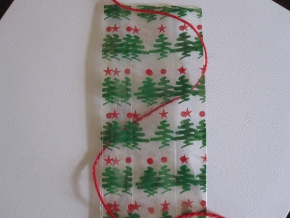 10 Christmas Tree Cello Treat Bags Il_570xn