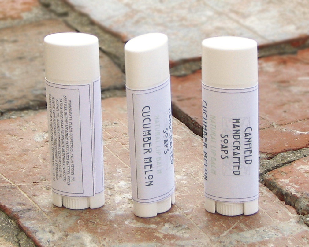 Cucumber Melon - Shea Butter Lip Balm - Oval tube