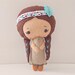 Native American Doll - Felt Doll - Small Doll - Girls Toy