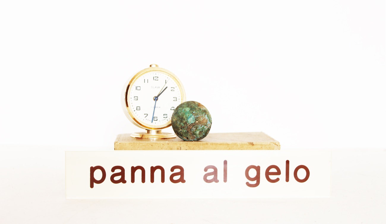 Vintage ice cream tag - PANNA al gelo